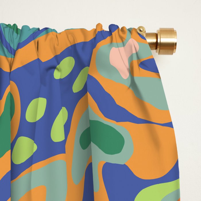 Splish splash green Window Curtain Gallery Image 2
