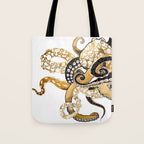 Metallic Octopus Tote Bag Gallery Image 1