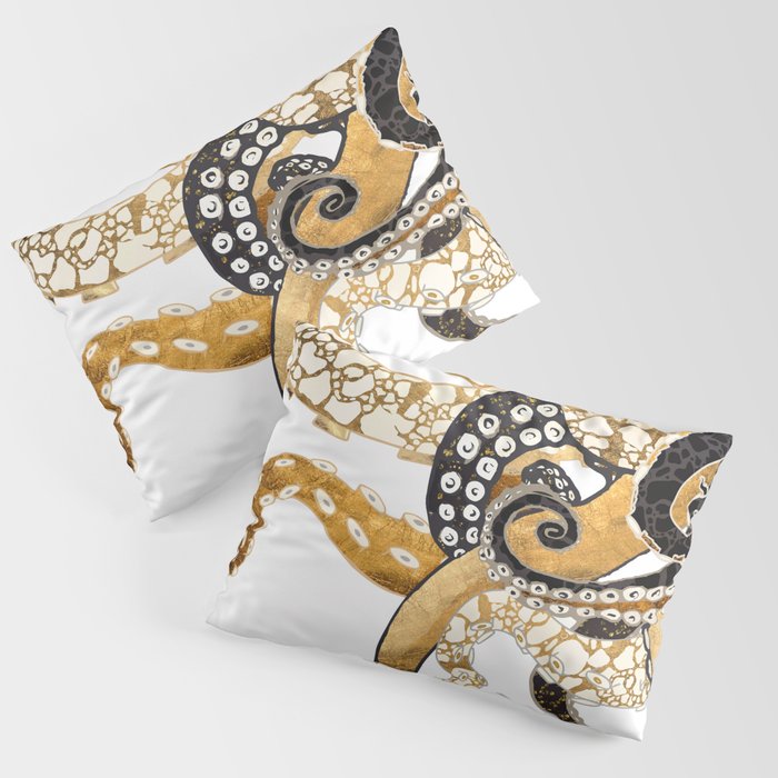 Metallic Octopus Pillow Sham Gallery Image 3