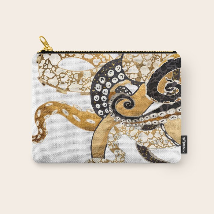 Metallic Octopus Carry All Pouch Gallery Image 1