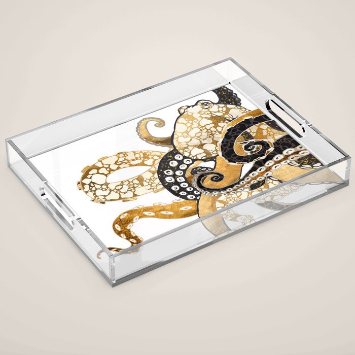 Metallic Octopus Acrylic Tray Gallery Image 1