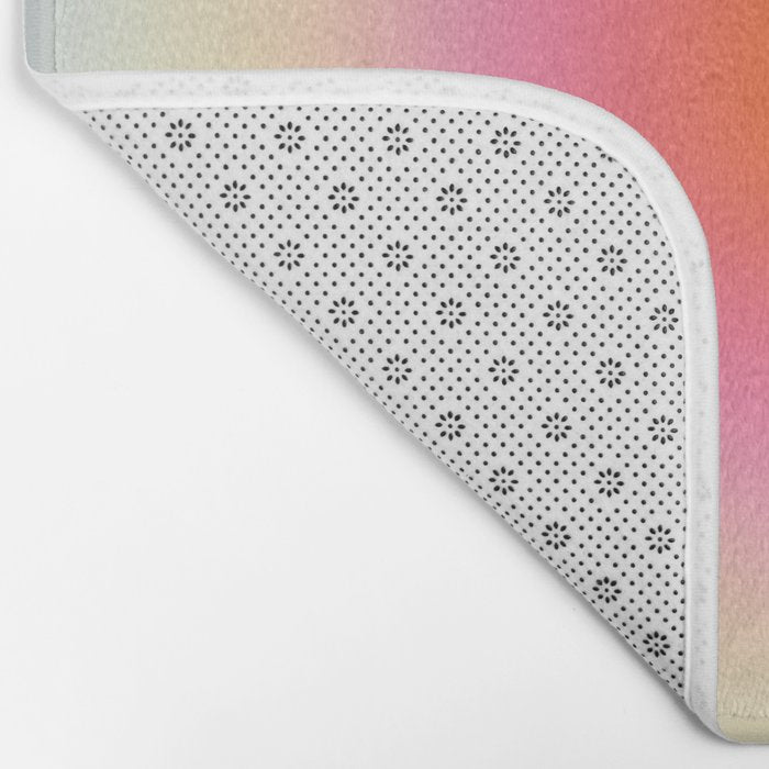 Modern soft blur gradient typography art Bath Mat Gallery Image 2