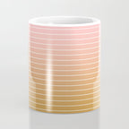 Ombre Arch XIII Pastel Sunset Gradient Modern Geometric Lines Coffee Mug Gallery Image 4