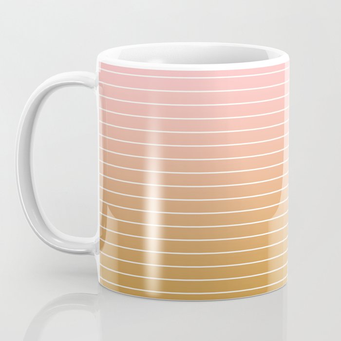 Ombre Arch XIII Pastel Sunset Gradient Modern Geometric Lines Coffee Mug Gallery Image 3
