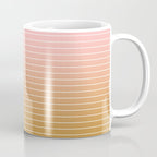 Ombre Arch XIII Pastel Sunset Gradient Modern Geometric Lines Coffee Mug Gallery Image 1