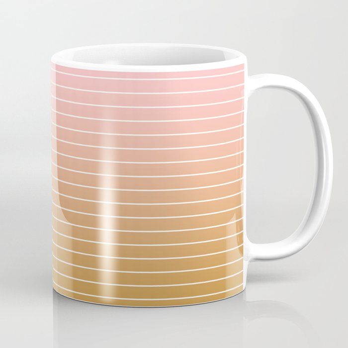 Ombre Arch XIII Pastel Sunset Gradient Modern Geometric Lines Coffee Mug Gallery Image 1