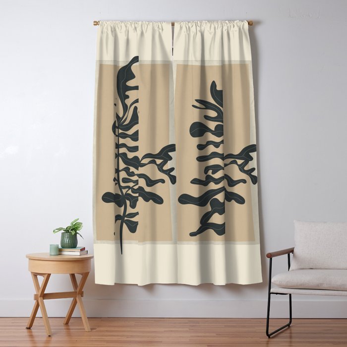 Branching Silhouettes Window Curtain Gallery Image 1