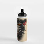 Traditional Tattoo Panther  Water Bottle Gallery Image 2