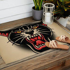 Traditional Tattoo Panther  Outdoor Rug Gallery Image 2