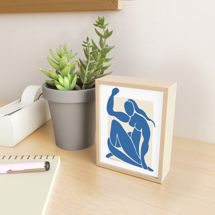 NUDE FEMINISTE - Feminist Art - Matisse Nude Blue Mini Art Print Gallery Image 2