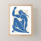 NUDE FEMINISTE - Feminist Art - Matisse Nude Blue Mini Art Print Gallery Image 1