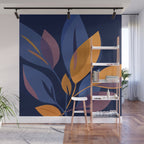 Scorpio Dark Abstract Botanical Wall Mural Gallery Image 1