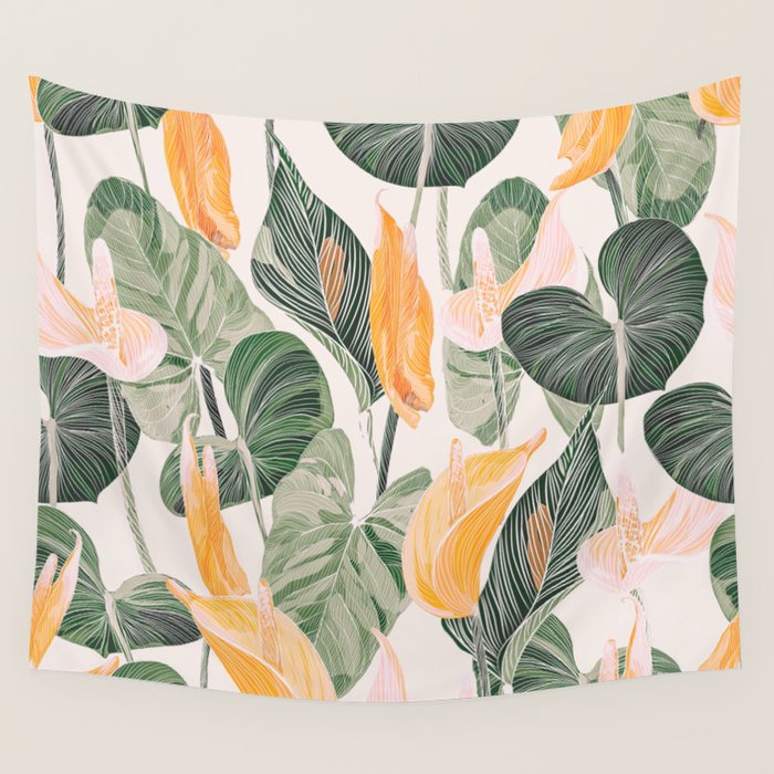 Lush Lily - Autumn Wall Tapestry Gallery Image 1