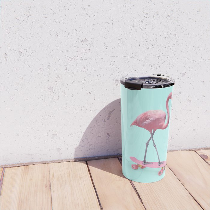 SKATE FLAMINGO Travel Mug Gallery Image 4