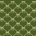 Bows & Ribbons Pattern XXII Dark Olive Green Coffee Mug Gallery Image 2