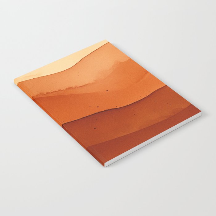 Burnt Orange Abstract Ombre Notebook Gallery Image 1