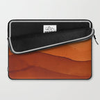 Burnt Orange Abstract Ombre Laptop Sleeve Gallery Image 2