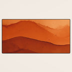 Burnt Orange Abstract Ombre Desk Mat Gallery Image 3