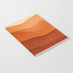 Burnt Orange Abstract Ombre Notebook Gallery Image 2