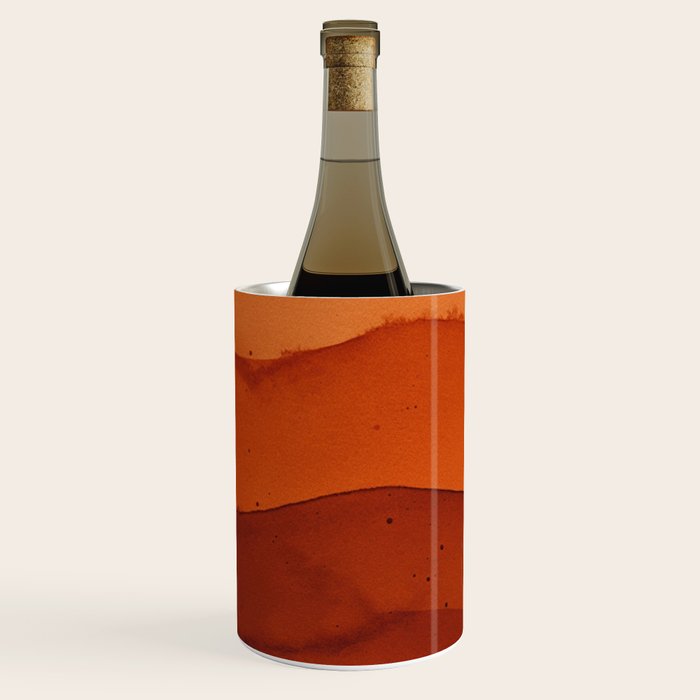 Burnt Orange Abstract Ombre Wine Chiller Gallery Image 2