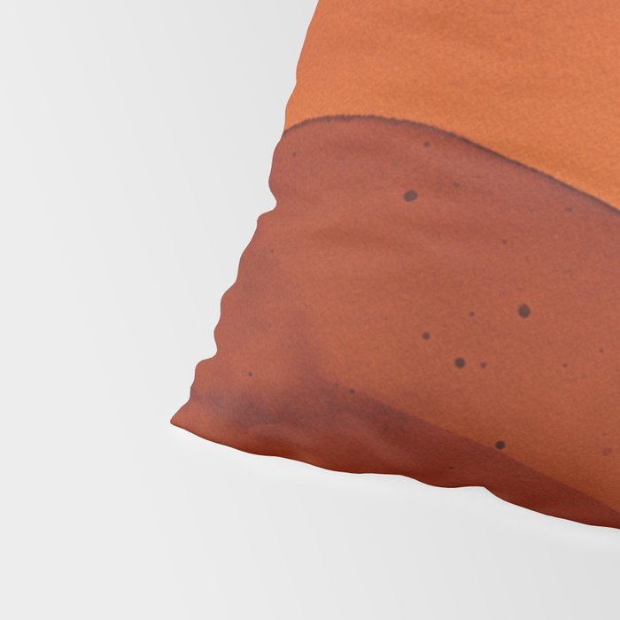 Burnt Orange Abstract Ombre Pillow Sham Gallery Image 4