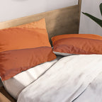 Burnt Orange Abstract Ombre Pillow Sham Gallery Image 2