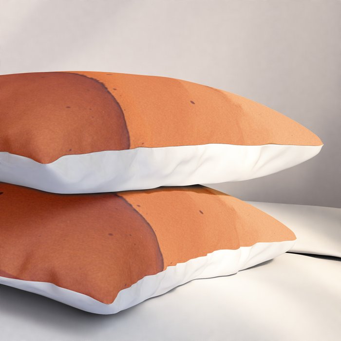 Burnt Orange Abstract Ombre Pillow Sham Gallery Image 3