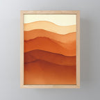 Burnt Orange Abstract Ombre Mini Art Print Gallery Image 1