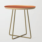 Burnt Orange Abstract Ombre Side Table Gallery Image 1