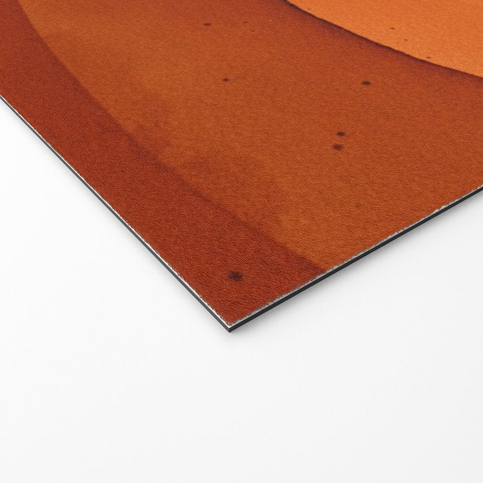Burnt Orange Abstract Ombre Welcome Mat Gallery Image 2