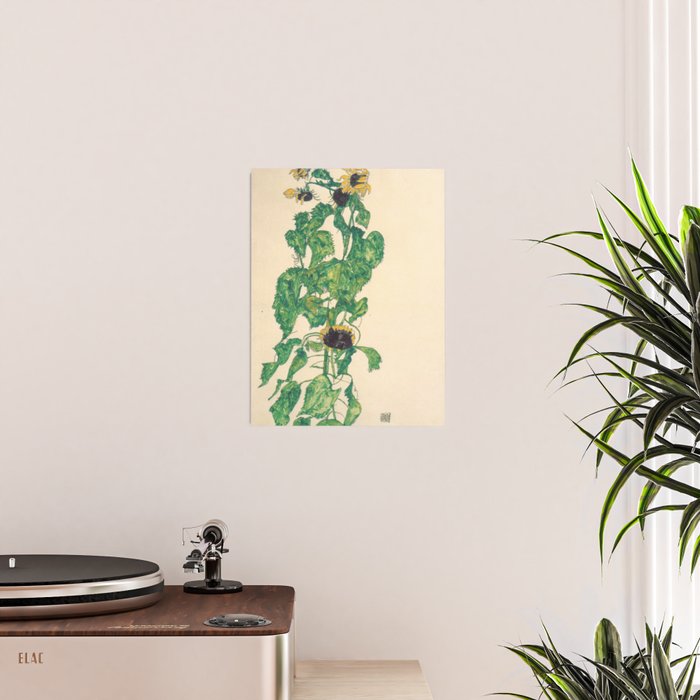 Egon Schiele "Sonnenblumen" Poster Gallery Image 2