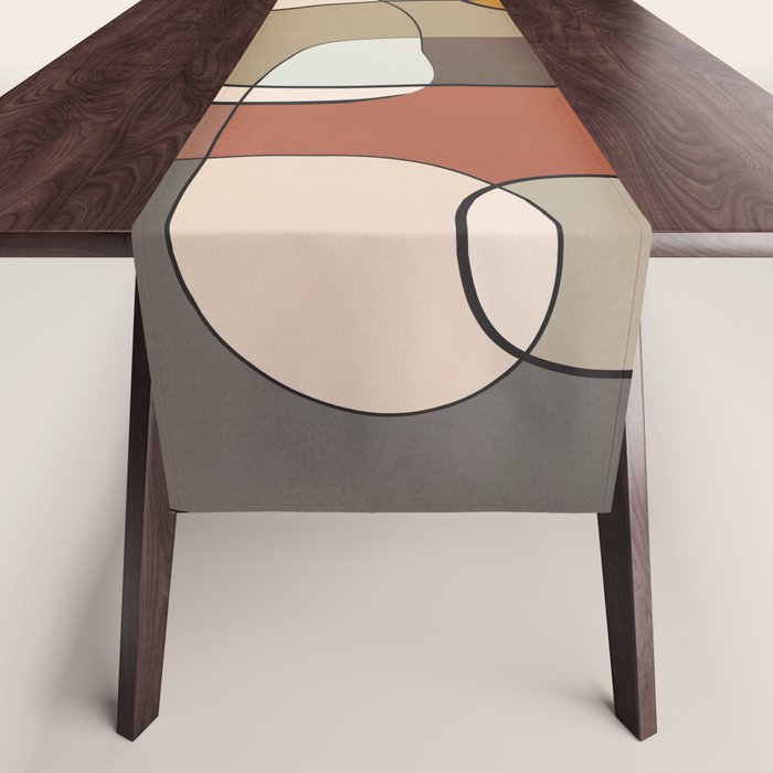 Abstract Line Art 10 Table Runner Gallery Image 1