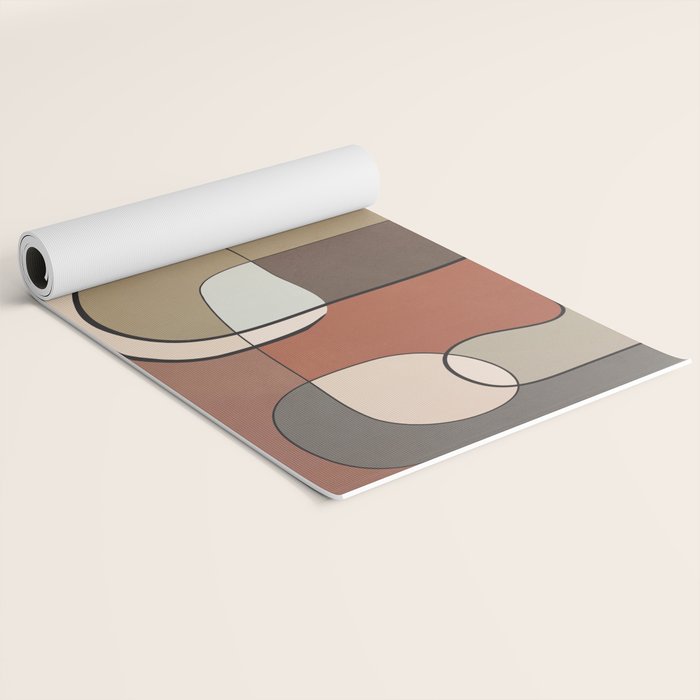 Abstract Line Art 10 Yoga Mat Gallery Image 2