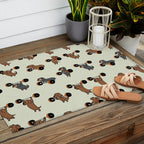 Olympic Lifting Dachshund Outdoor Rug Gallery Image 2