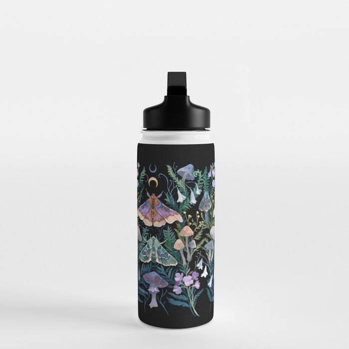 Sphinx Moth Moon Garden Water Bottle Gallery Image 3