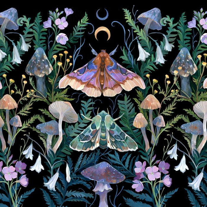 Sphinx Moth Moon Garden Coffee Mug Gallery Image 2