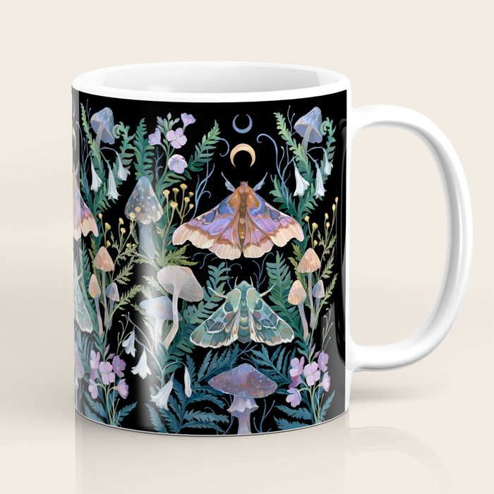 Sphinx Moth Moon Garden Coffee Mug Gallery Image 1