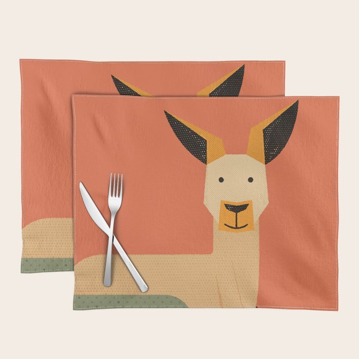 Whimsy Kangaroo Placemat Gallery Image 1