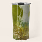 summer landscape 1 triptych abstract art Travel Mug Gallery Image 1