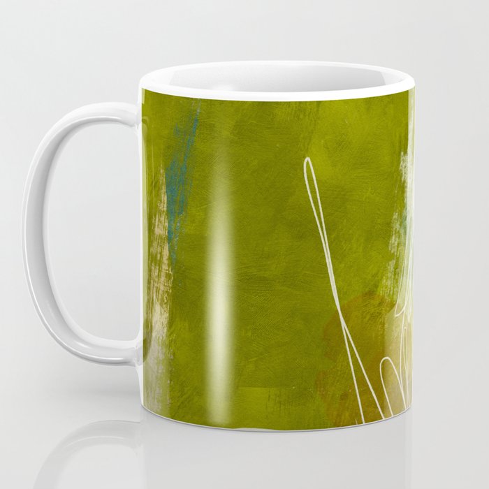 summer landscape 1 triptych abstract art Coffee Mug Gallery Image 3