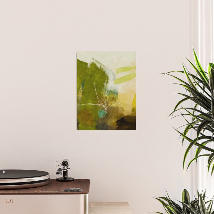 summer landscape 1 triptych abstract art Poster Gallery Image 2