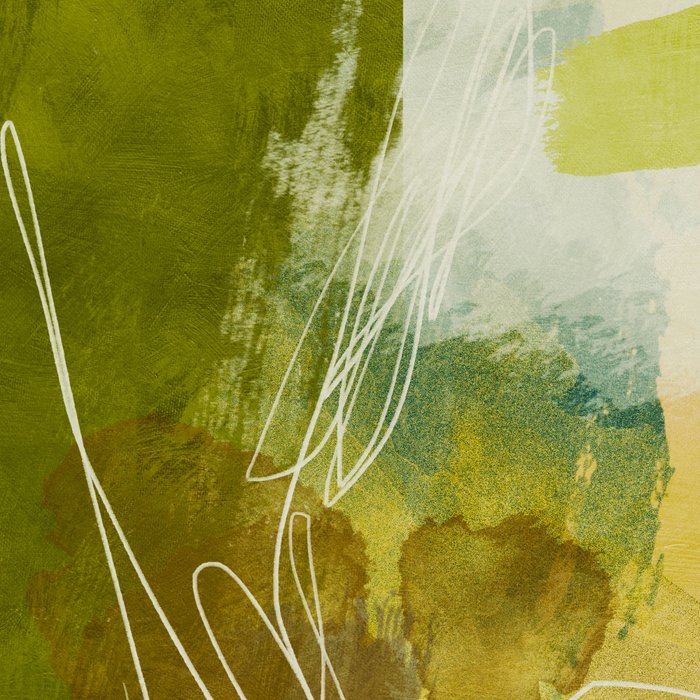 summer landscape 1 triptych abstract art Coffee Mug Gallery Image 2