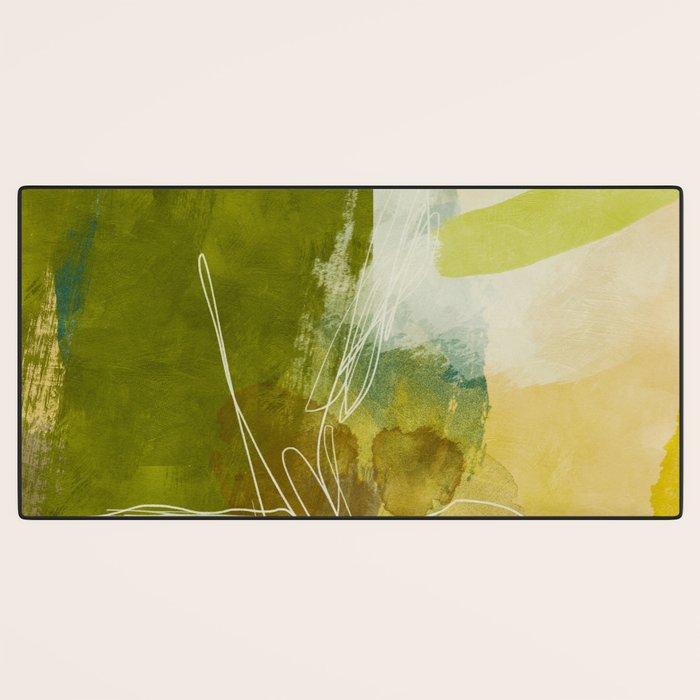 summer landscape 1 triptych abstract art Desk Mat Gallery Image 3