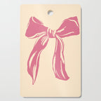 Big Pink Ribbon Cutting Board Gallery Image 1