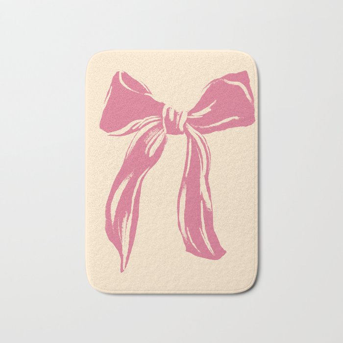 Big Pink Ribbon Bath Mat Gallery Image 1