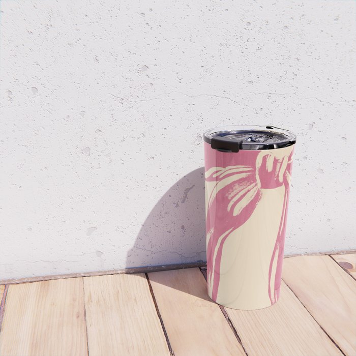 Big Pink Ribbon Travel Mug Gallery Image 4