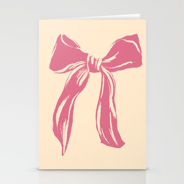 Big Pink Ribbon Stationery Card Gallery Image 2