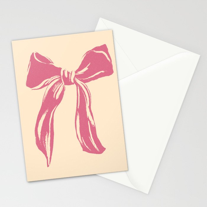 Big Pink Ribbon Stationery Card Gallery Image 2