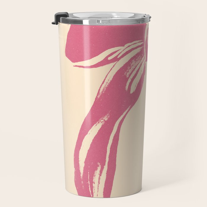 Big Pink Ribbon Travel Mug Gallery Image 3