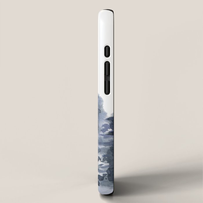 Blue Forest, Abstract Watercolor iPhone Case Gallery Image 2